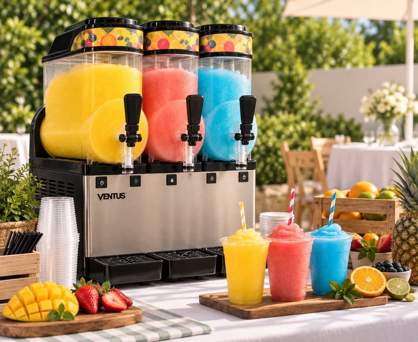 Cremoladas 3 sabores para eventos